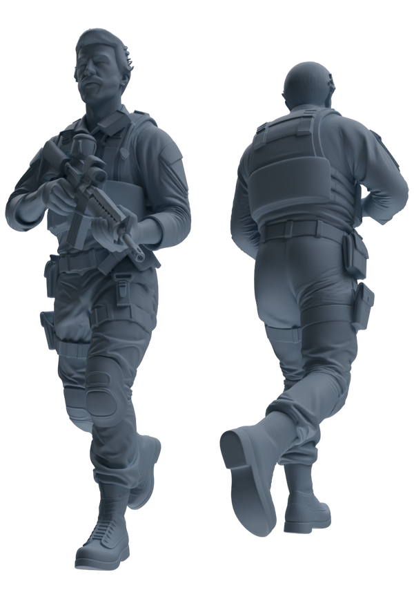 MRY-SFW SSTR024 Miniatures Soldier Model Kit Modern Navy SEAL Six-Person Firefight Group