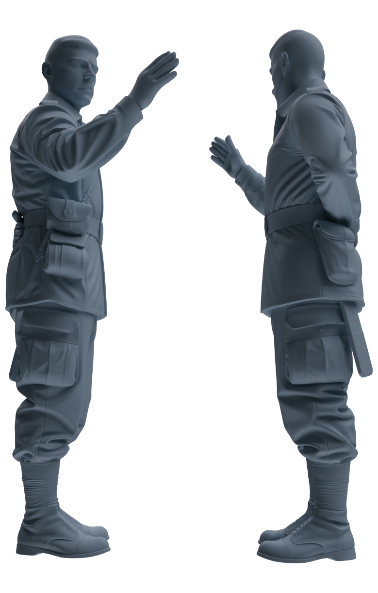 MRY-SFW SSTR077 Miniatures Soldier Model Kit Saving Ryan in Normandy WWII U.S. Army Six-Person Combat Group