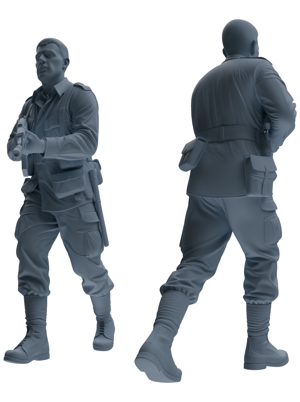 MRY-SFW SSTR072 Miniatures Soldier Model Kit Saving Ryan in Normandy WWII U.S. Army Six-Person Frontline Group