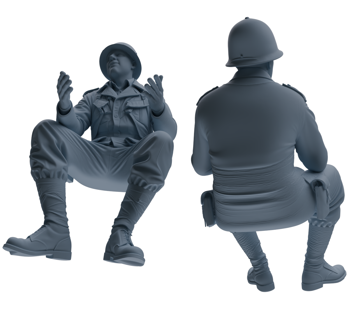 MRY-SFW SSTR052 Miniatures Soldier Model Kit Hacksaw Ridge Rescue Story WWII U.S. Army Six-Person Conversation Group