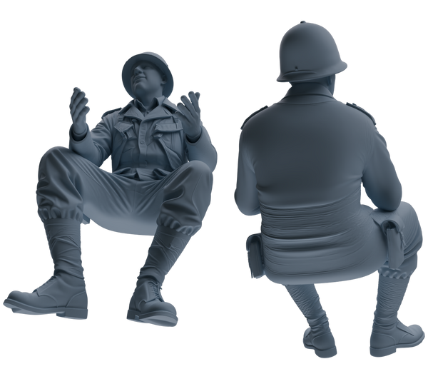 MRY-SFW SSTR052 Miniatures Soldier Model Kit Hacksaw Ridge Rescue Story WWII U.S. Army Six-Person Conversation Group