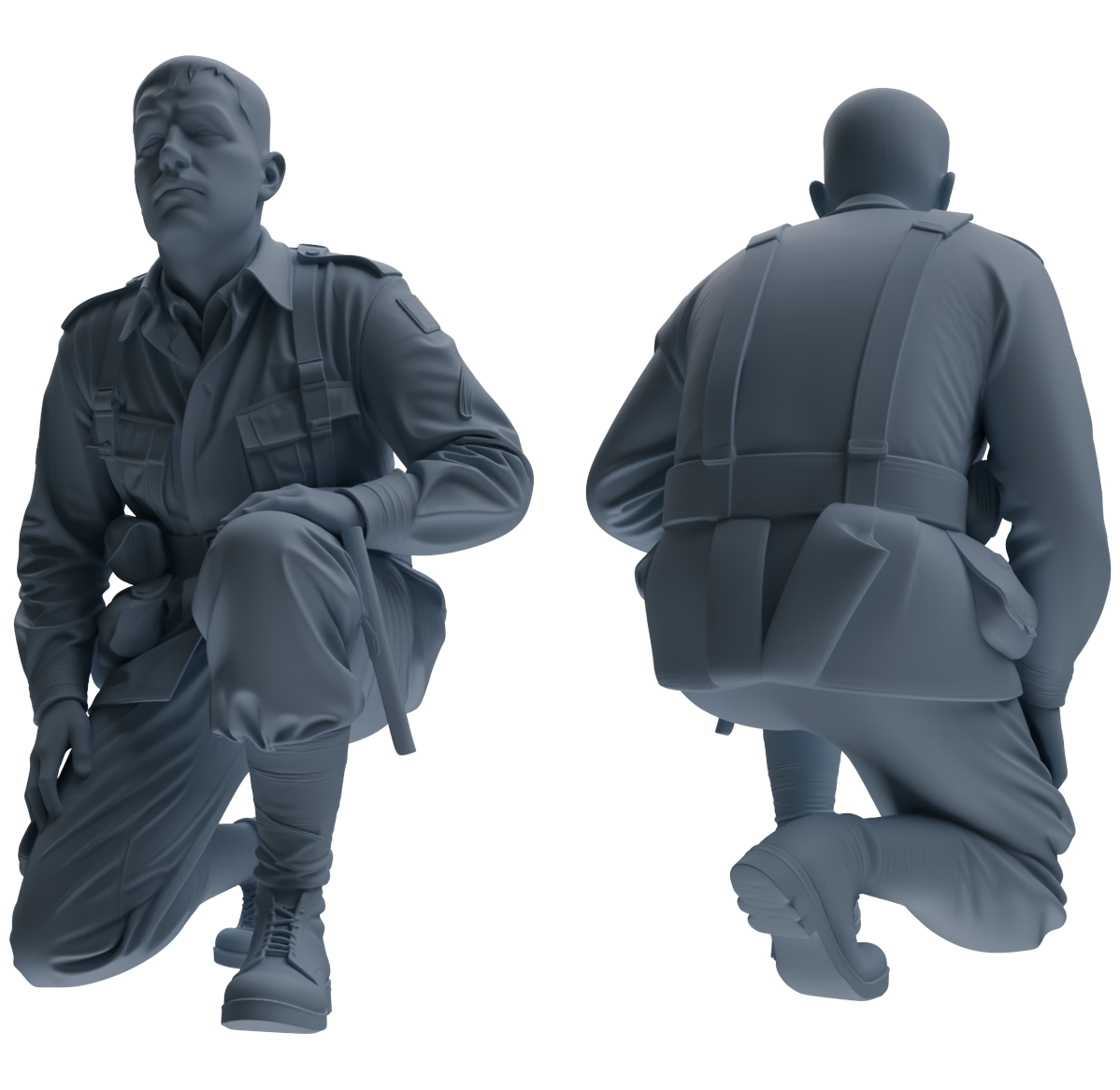 MRY-SFW SSTR070 Miniatures Soldier Model Kit Saving Ryan in Normandy WWII U.S. Army Six-Person Ambush Group
