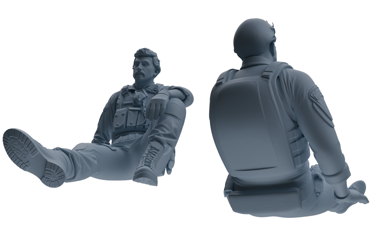 MRY-SFW SSTR021 Miniatures Soldier Model Kit Modern Navy SEAL Six-Person Rest Group