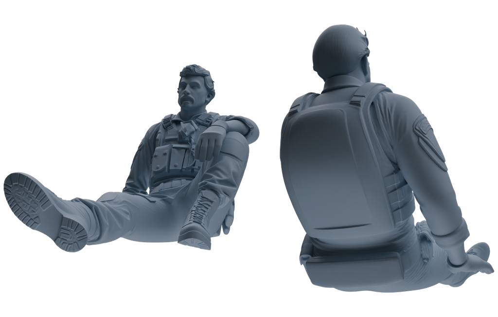 MRY-SFW SSTR021 Miniatures Soldier Model Kit Modern Navy SEAL Six-Person Rest Group