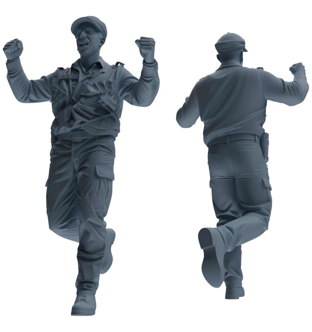MRY-SFW SSTR060 Miniatures Soldier Model Kit Hacksaw Ridge Rescue Story WWII U.S. Army Six-Person Celebrating Group