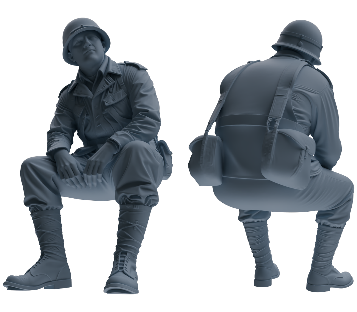 MRY-SFW SSTR061  Miniatures Soldier Model Kit Hacksaw Ridge Rescue Story WWII U.S. Army Six-Person Resting Group