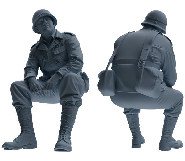 MRY-SFW SSTR061  Miniatures Soldier Model Kit Hacksaw Ridge Rescue Story WWII U.S. Army Six-Person Resting Group
