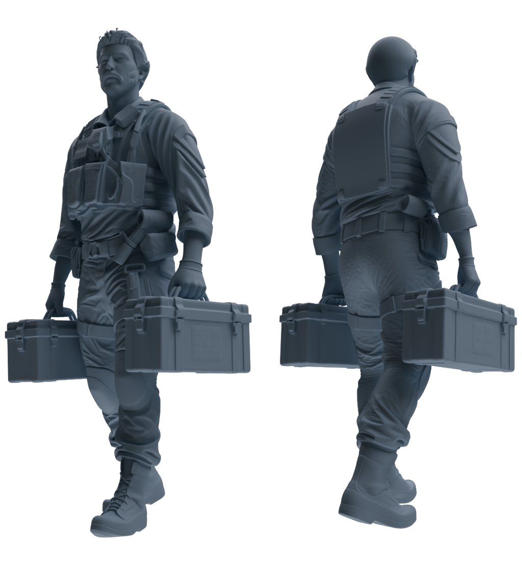 MRY-SFW SSTR009  Modern Navy SEAL Six-Person Logistics Group