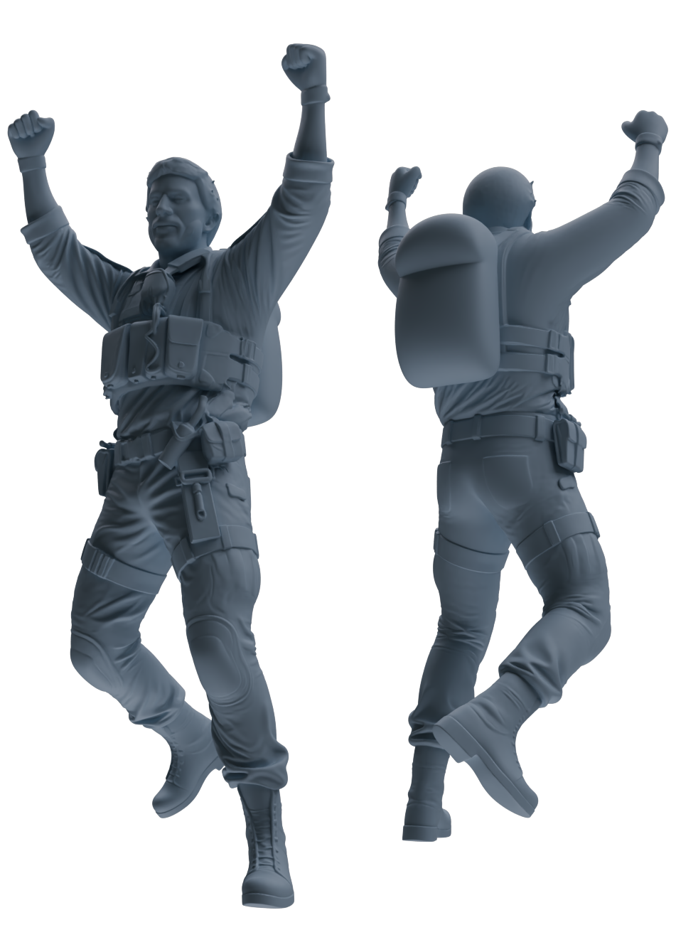 MRY-SFW SSTR014 Miniatures Soldier Model Kit Modern Navy SEAL Six-Person Triumphant Return Group