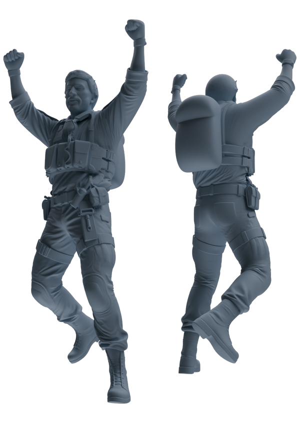 MRY-SFW SSTR014 Miniatures Soldier Model Kit Modern Navy SEAL Six-Person Triumphant Return Group