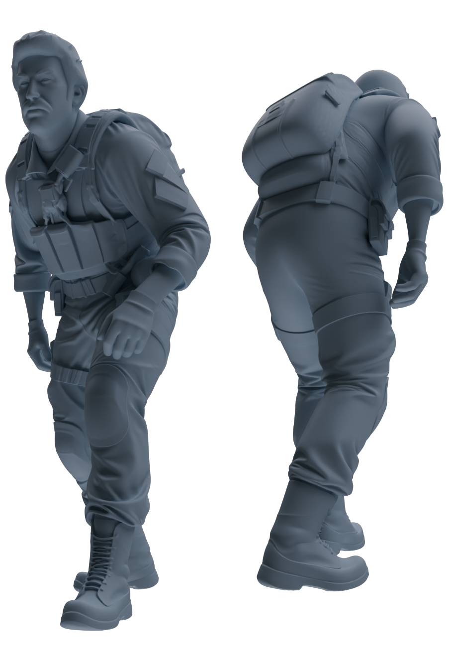 MRY-SFW SSTR015 Miniatures Soldier Model Kit Modern Navy SEAL Six-Person Ambush Group