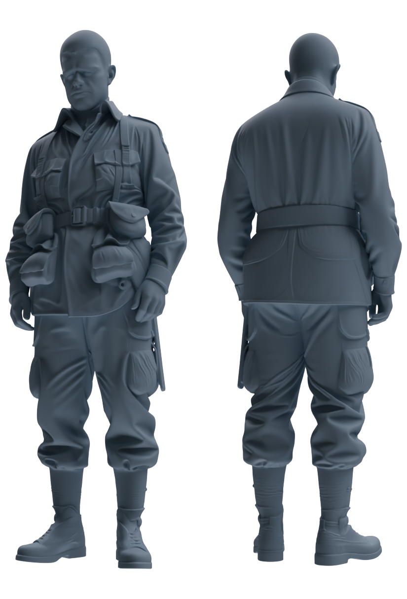 MRY-SFW SSTR071 Miniatures Soldier Model Kit Saving Ryan in Normandy WWII U.S. Army Six-Person Praying Group
