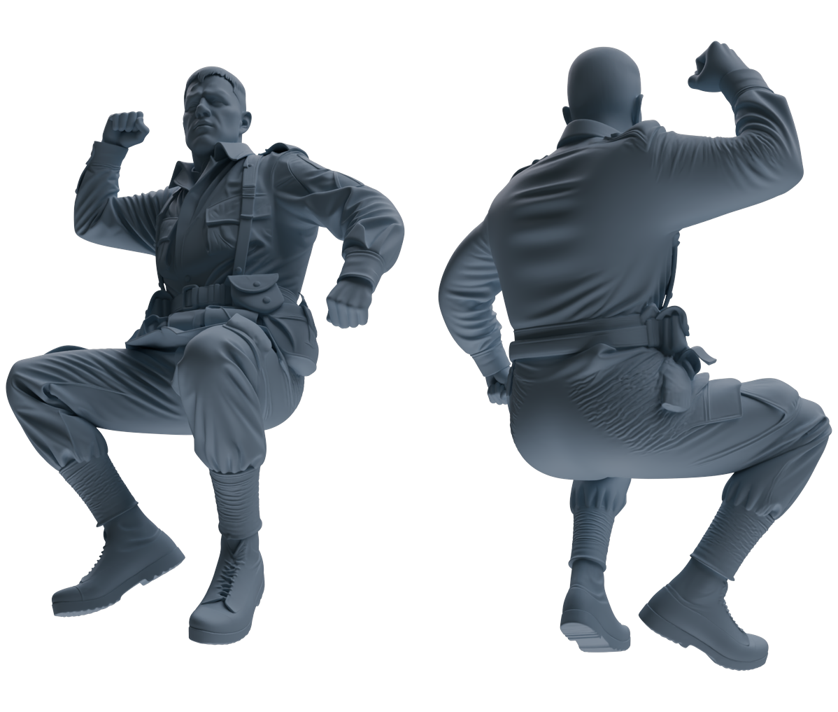 MRY-SFW SSTR066 Miniatures Soldier Model Kit Saving Ryan in Normandy WWII U.S. Army Six-Person Horseplay Group
