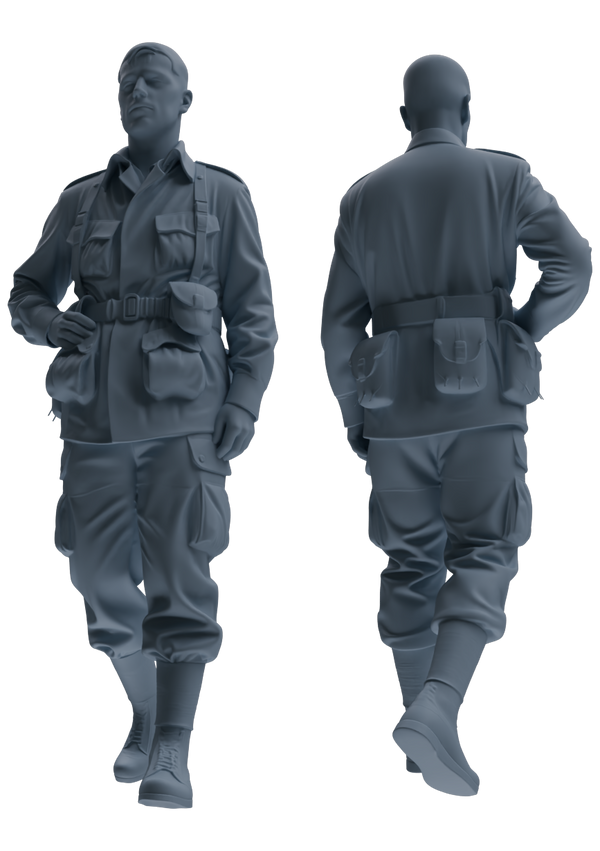 MRY-SFW SSTR076 Miniatures Soldier Model Kit Saving Ryan in Normandy WWII U.S. Army Six-Person Patrol Group