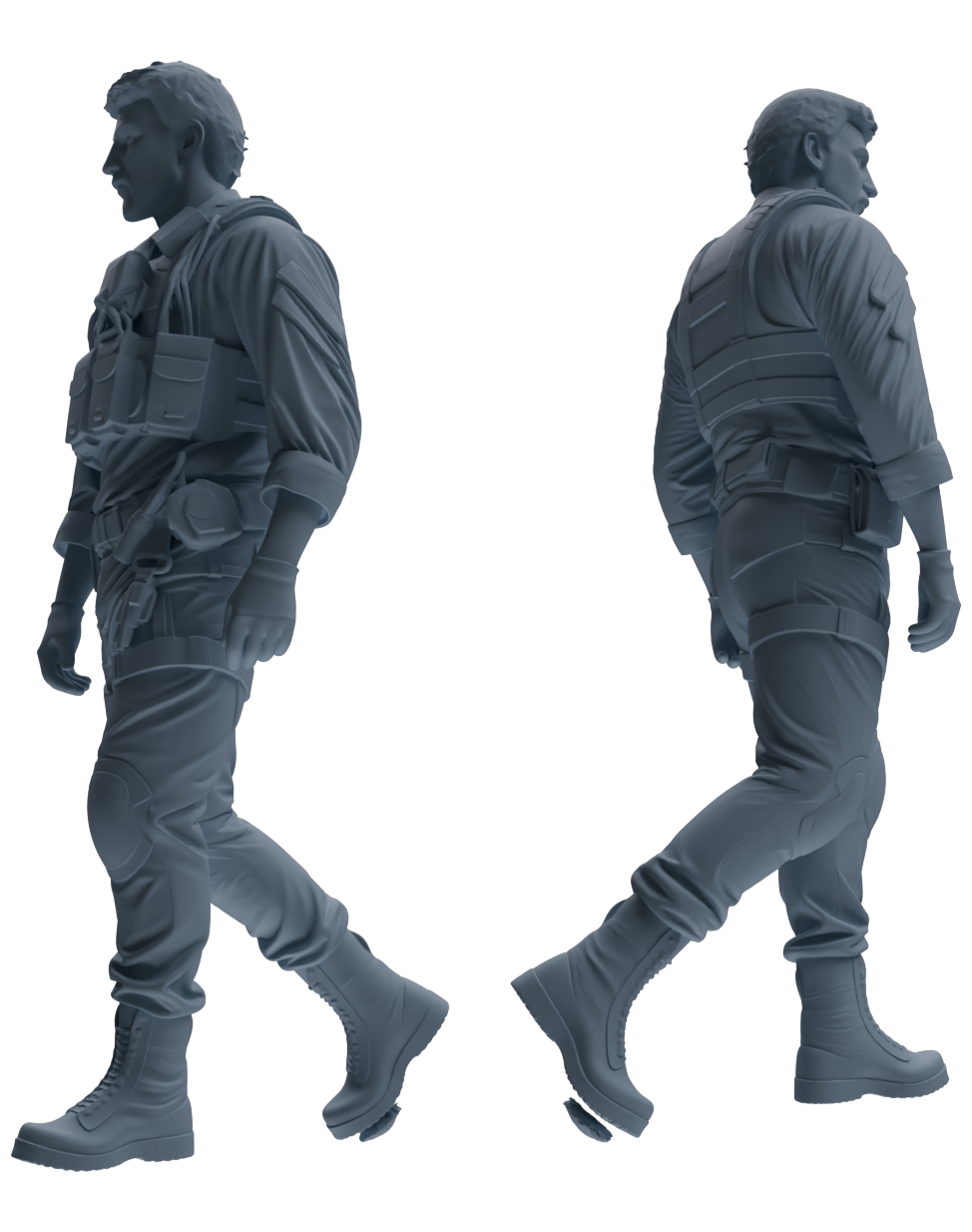 MRY-SFW SSTR022 Miniatures Soldier Model Kit Modern Navy SEAL Six-Person Patrol Group