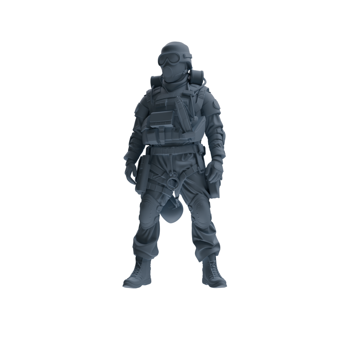 MRY-SFW SSTR337 Modern Counter-Terrorism SWAT Breacher Rest Four-Person Group — detail view 5