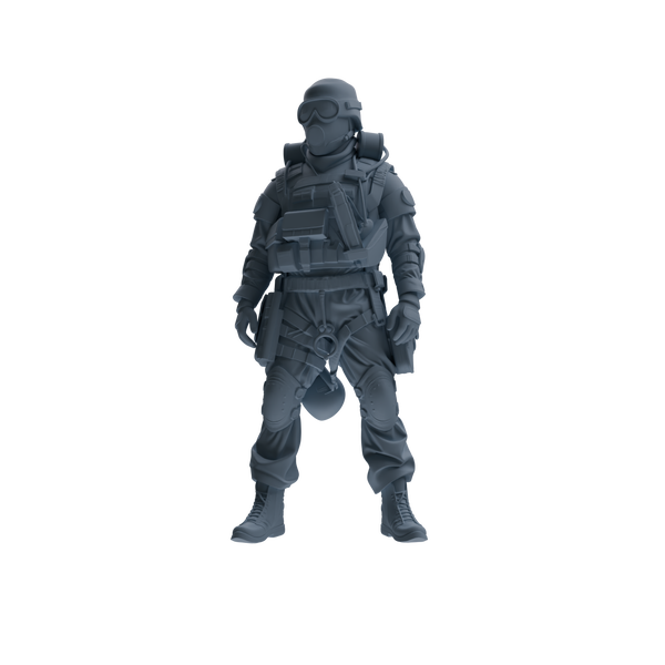MRY-SFW SSTR337 Modern Counter-Terrorism SWAT Breacher Rest Four-Person Group