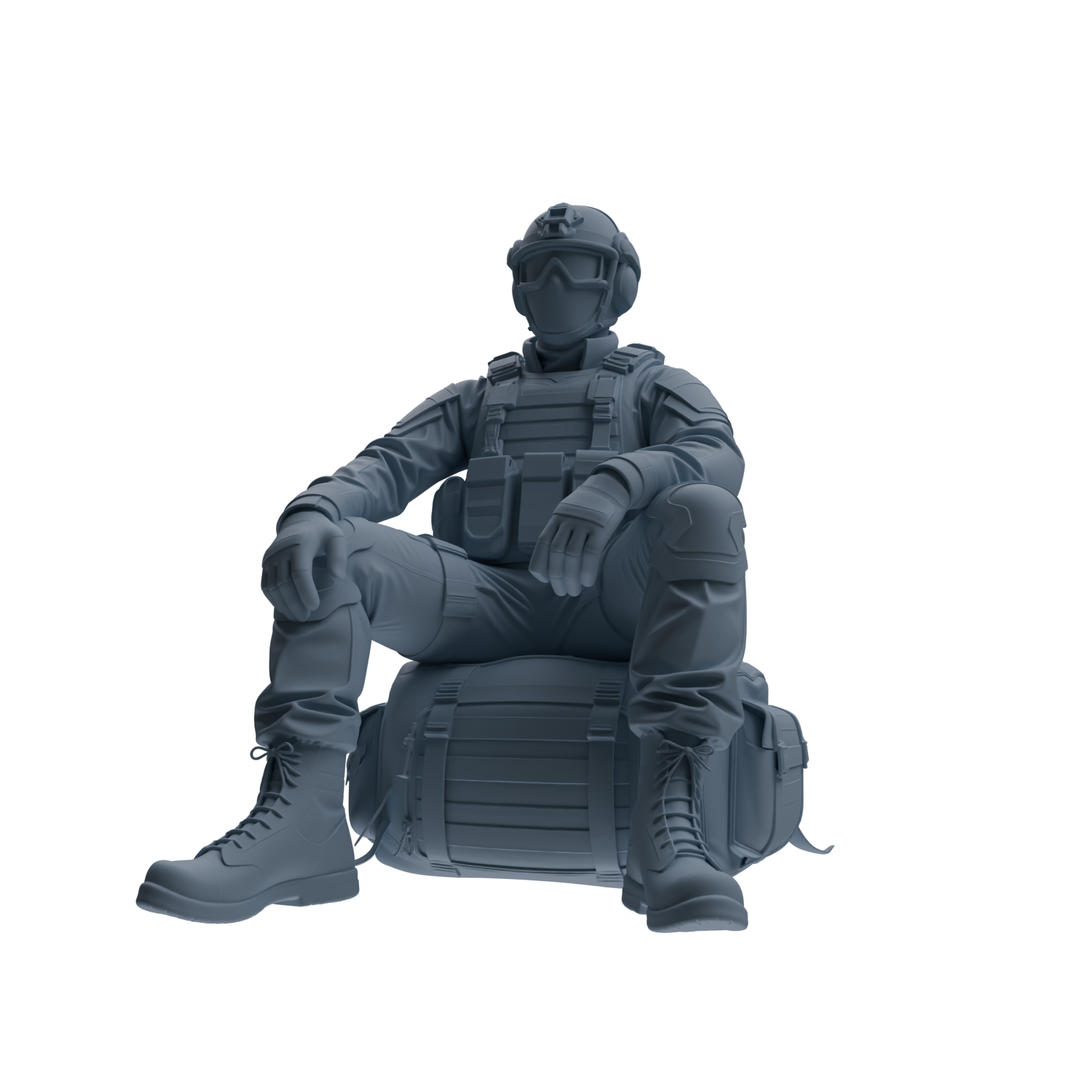 MRY-SFW SSTR353 Modern American Mercenary Rest 3 Four-Person Group