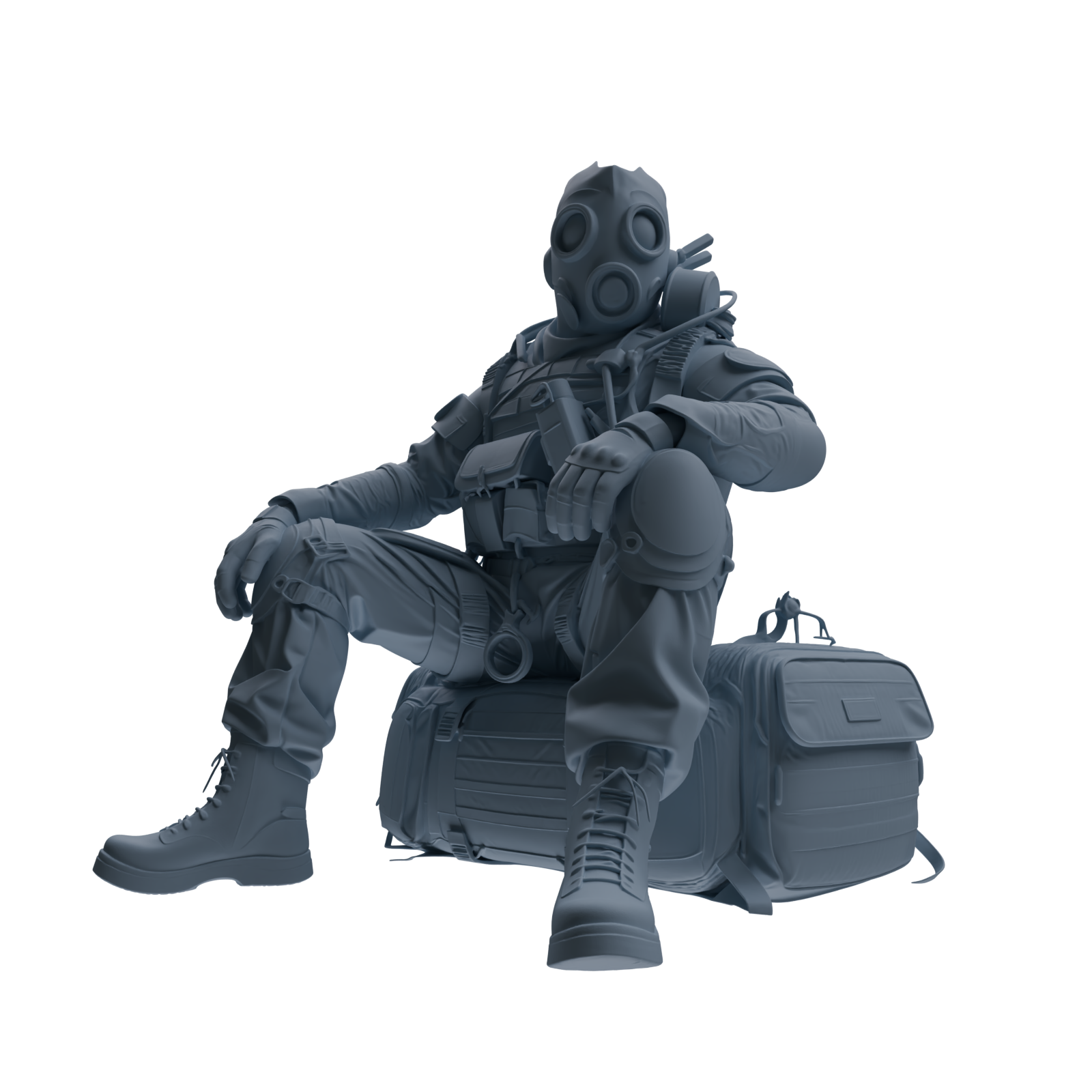 MRY-SFW SSTR339 Modern Counter-Terrorism SWAT Breacher Rest 3 Four-Person Group