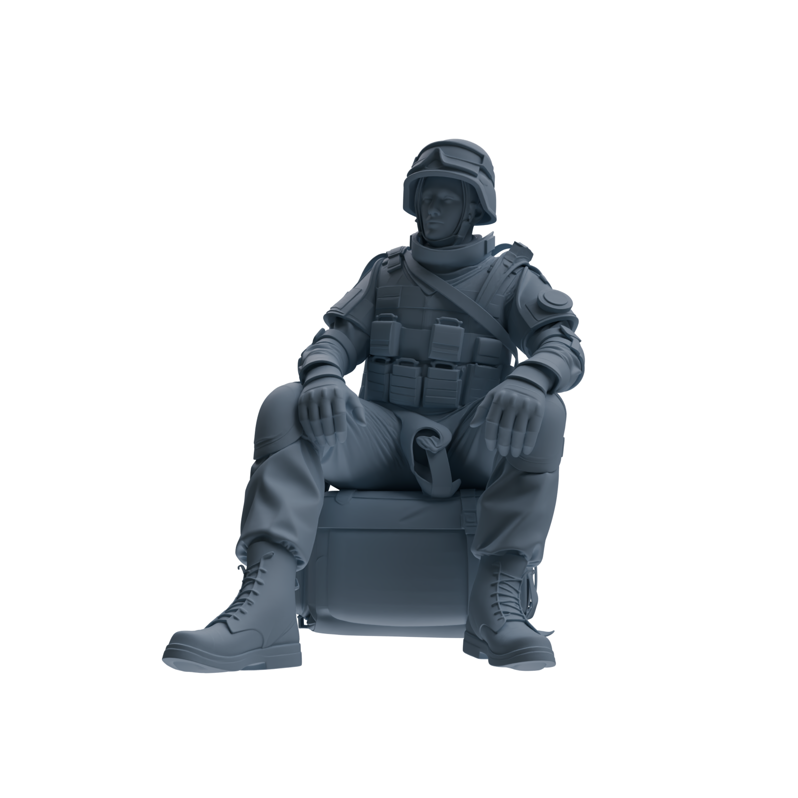 MRY-SFW SSTR333 Modern Counter-Terrorism SWAT Fire Support Operator Rest 3 Four-Person Group