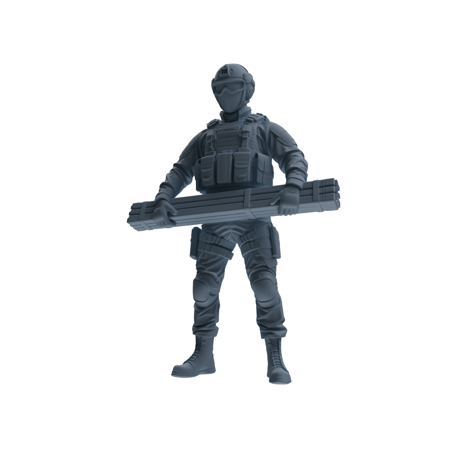 MRY-SFW SSTR344 Modern American Mercenary Carrying Four-Person Group