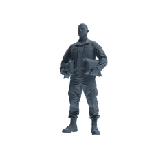 MRY-SFW SSTR246 Modern U.S. Army Logistics Soldier Picnic Three-Person Group
