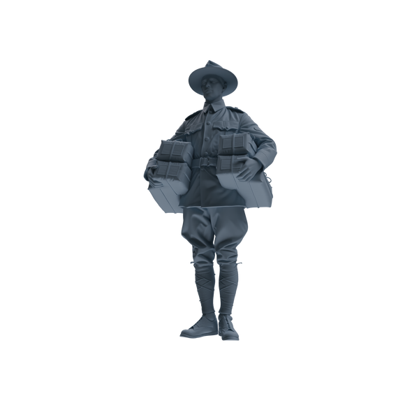 MRY-SFW SSTR264 WWI U.S. Army Logistics Soldier Logistics Four-Person Group