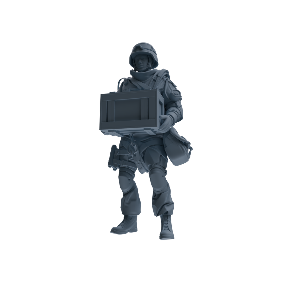 MRY-SFW SSTR326 Modern Counter-Terrorism SWAT Suppressor Logistics Four-Person Group