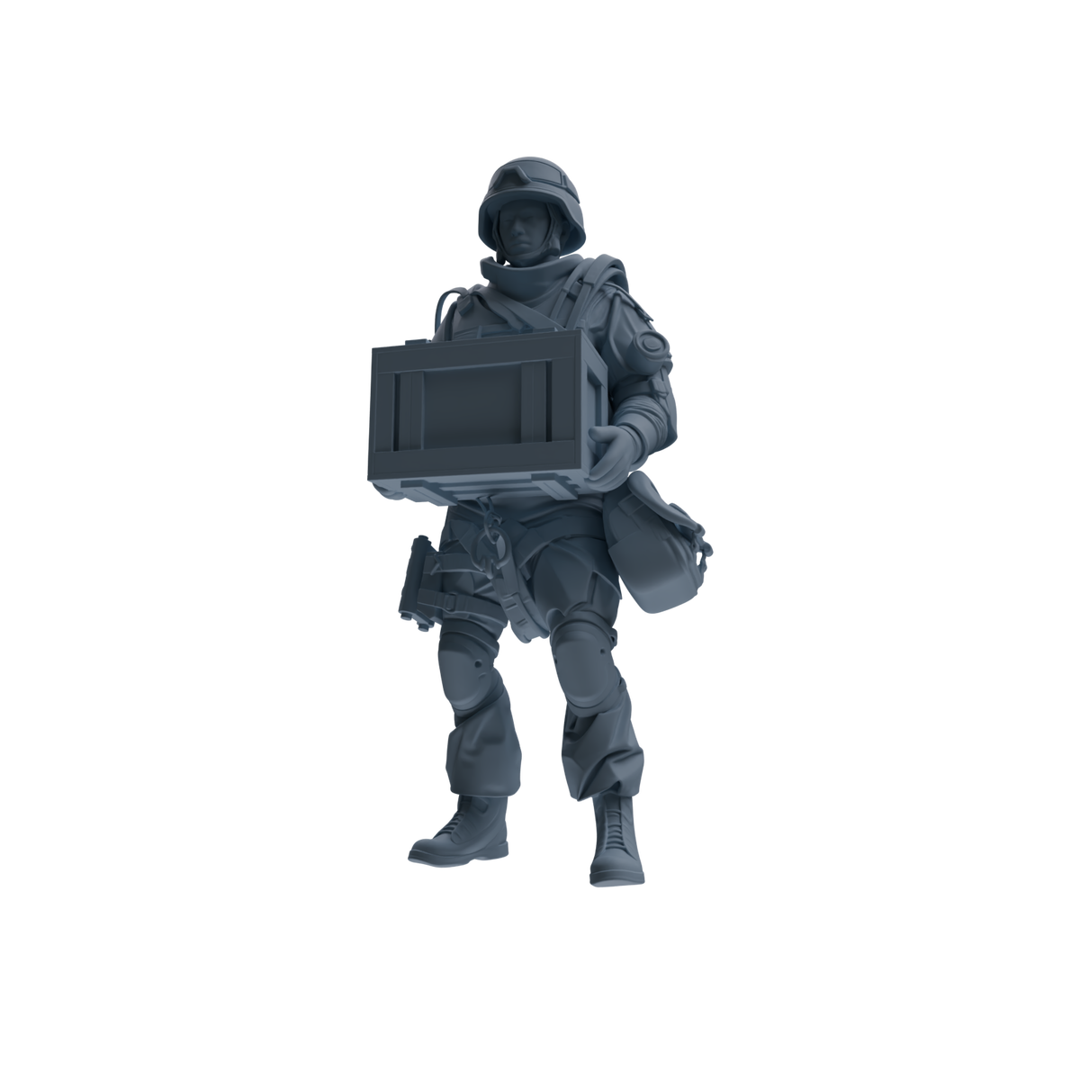 MRY-SFW SSTR326 Modern Counter-Terrorism SWAT Suppressor Logistics Four-Person Group — detail view 5