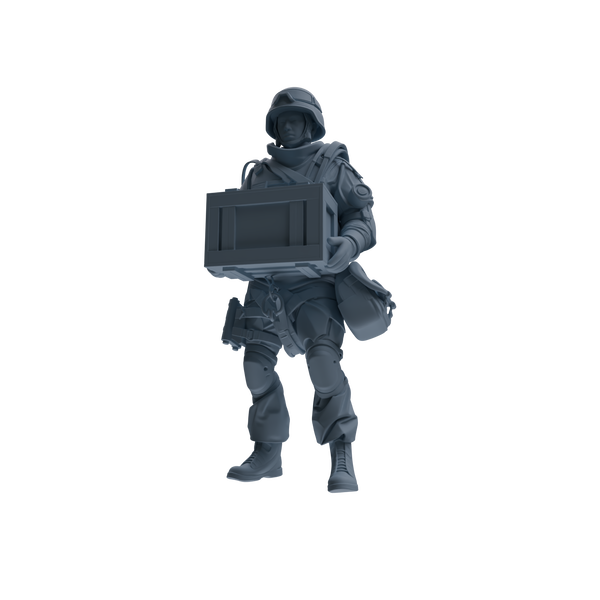 MRY-SFW SSTR326 Modern Counter-Terrorism SWAT Suppressor Logistics Four-Person Group