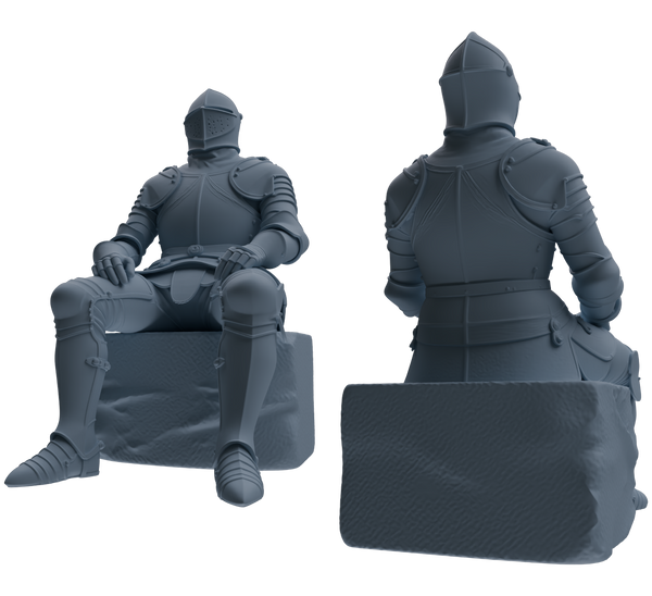 MRY-SFW SSTR095 Miniatures Soldier Model Kit Medieval Knight Six-Person Rest Group 2