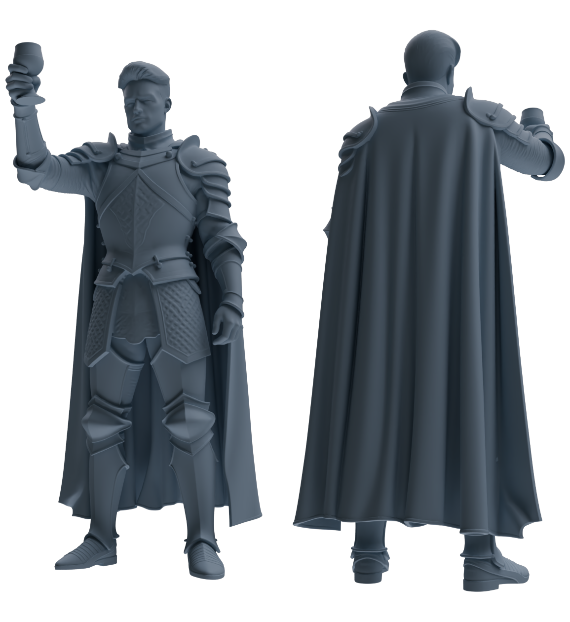MRY-SFW SSTR090 Miniatures Soldier Model Kit Medieval Knight Six-Person Celebration Group