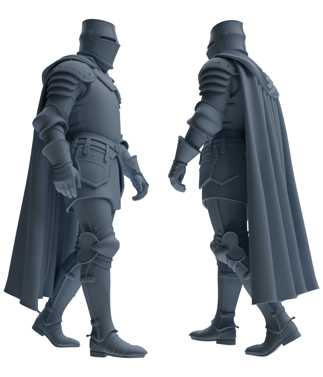 MRY-SFW SSTR096 Miniatures Soldier Model Kit Medieval Knight Six-Person Patrol Group