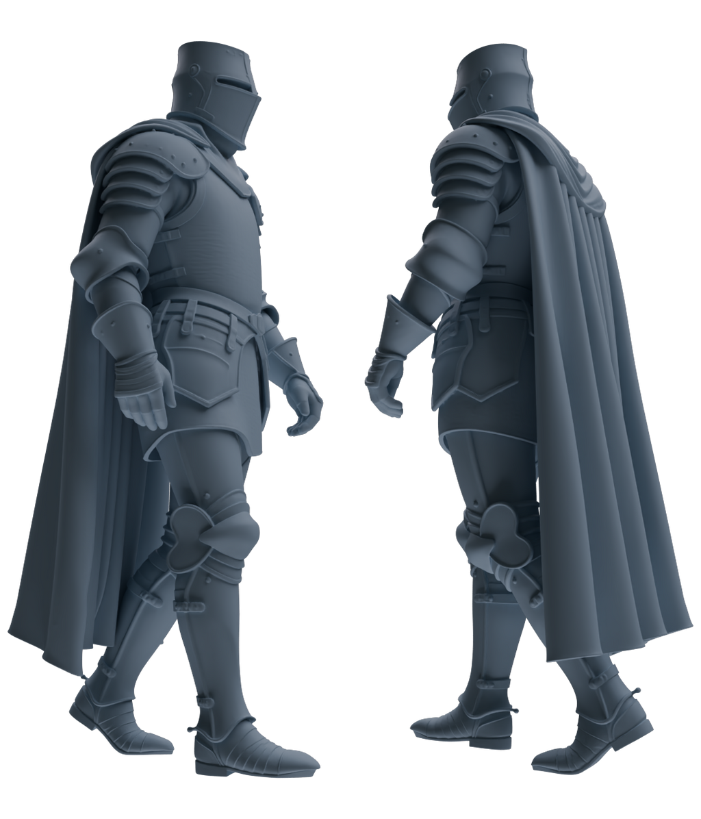 MRY-SFW SSTR096 Miniatures Soldier Model Kit Medieval Knight Six-Person Patrol Group