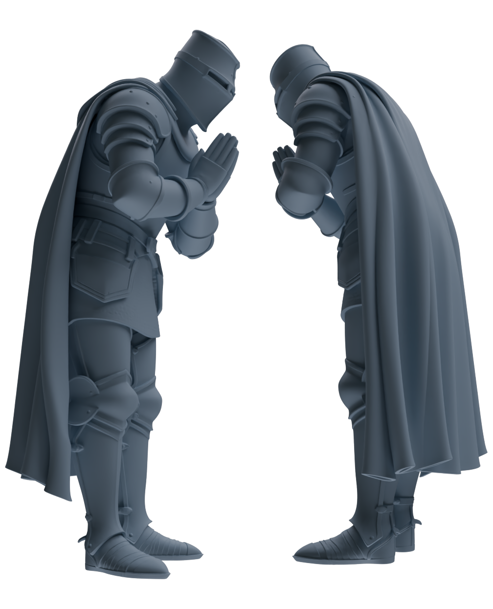 MRY-SFW SSTR085 Miniatures Soldier Model Kit Medieval Knight Five-Person Confession Group