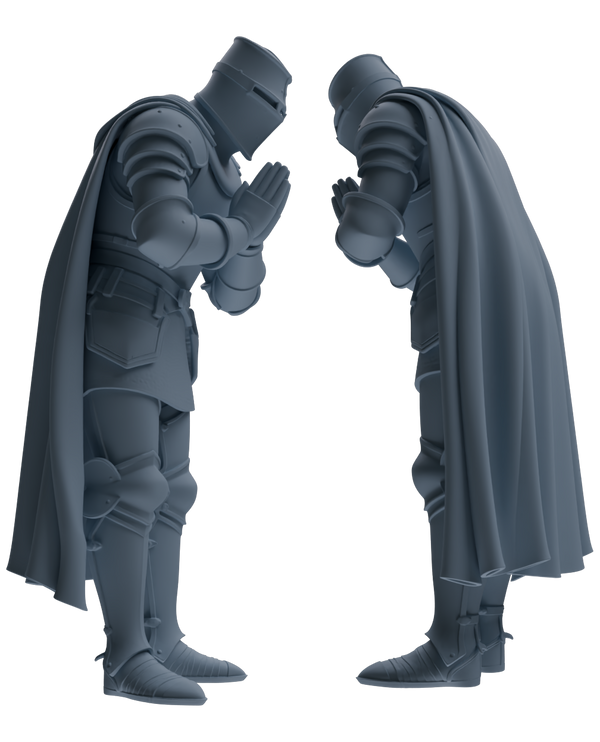 MRY-SFW SSTR085 Miniatures Soldier Model Kit Medieval Knight Five-Person Confession Group