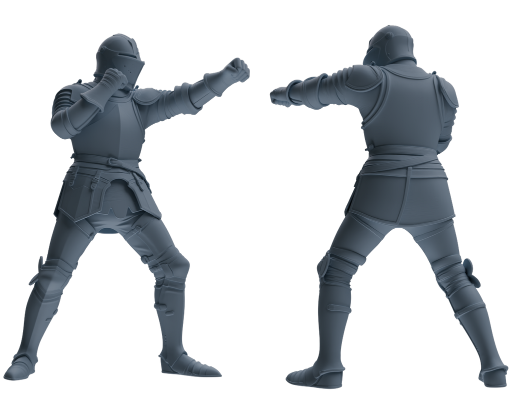 MRY-SFW SSTR098 Miniatures Soldier Model Kit Medieval Knight Six-Person Battle Group