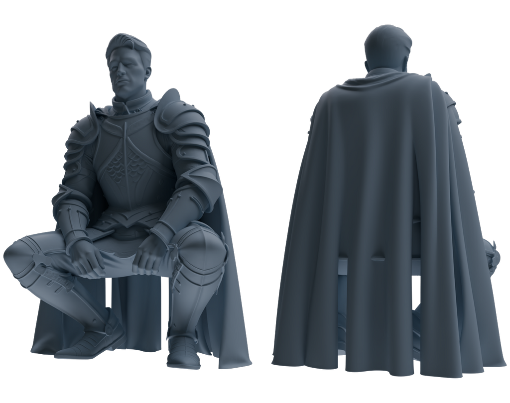 MRY-SFW SSTR079 Miniatures Soldier Model Kit Medieval Knight Without Helmet Six-Person Daily Routine 2