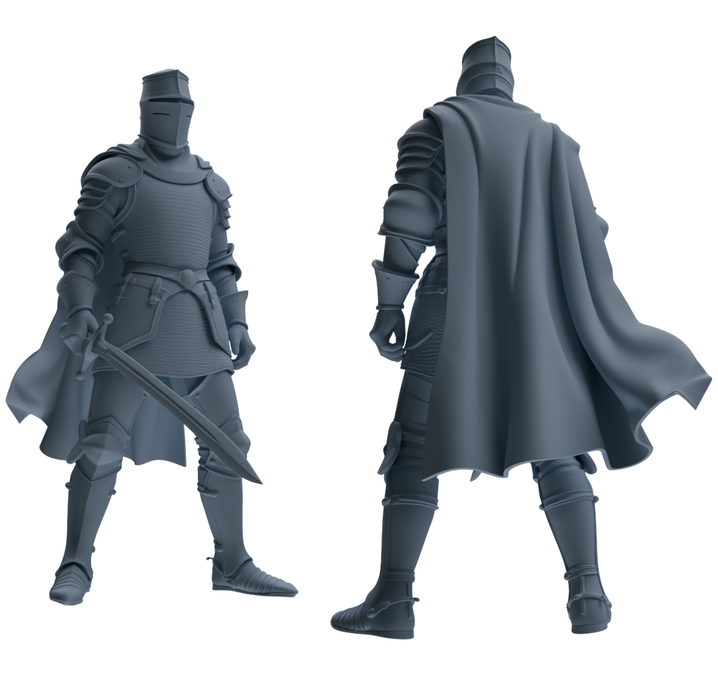 MRY-SFW SSTR092 Miniatures Soldier Model Kit Medieval Knight Six-Person Hunting Group