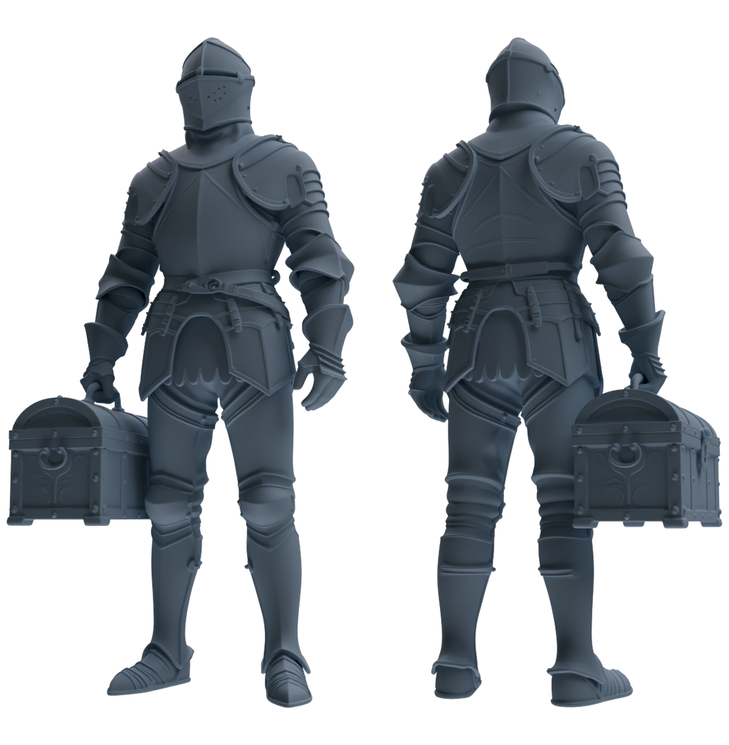 MRY-SFW SSTR084 Miniatures Soldier Model Kit Medieval Knight Five-Person Supply Carrying Group