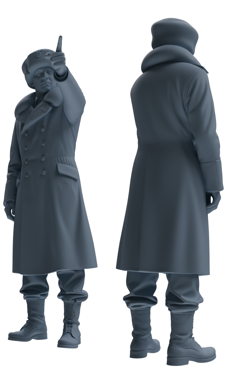MRY-SFW SSTR001  Miniatures Soldier Model Kit WWII German Army Six-Person Officer Reprimand Group