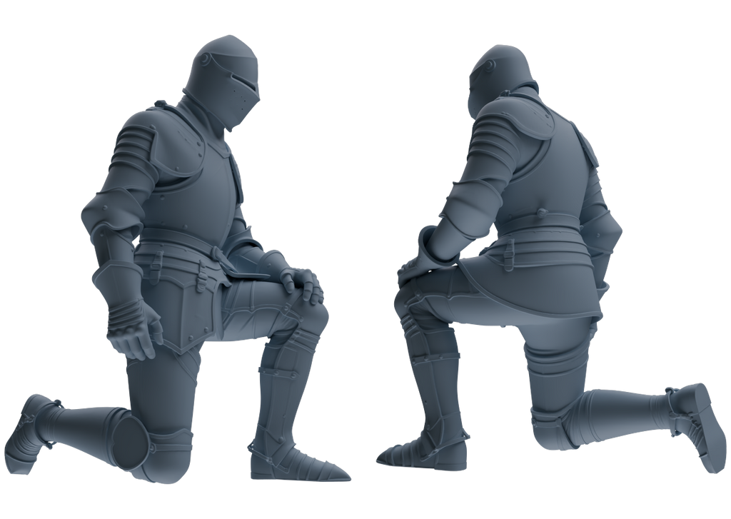 MRY-SFW SSTR097 Miniatures Soldier Model Kit Medieval Knight Six-Person Reprimand Group