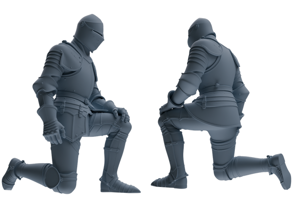 MRY-SFW SSTR097 Miniatures Soldier Model Kit Medieval Knight Six-Person Reprimand Group