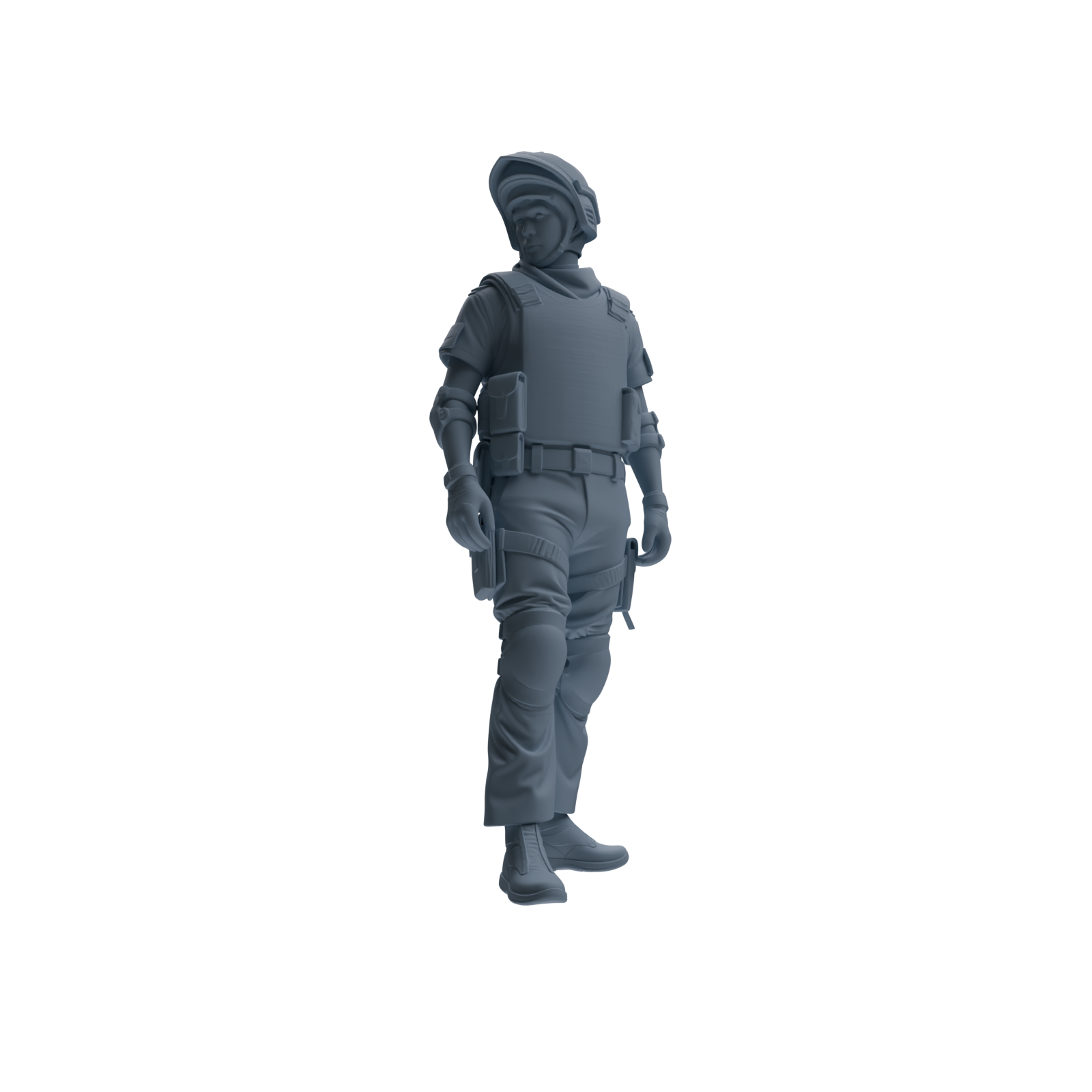 MRY-SFW SSTR315 Modern Counter-Terrorism SWAT Shield Bearer Conversation Four-Person Group