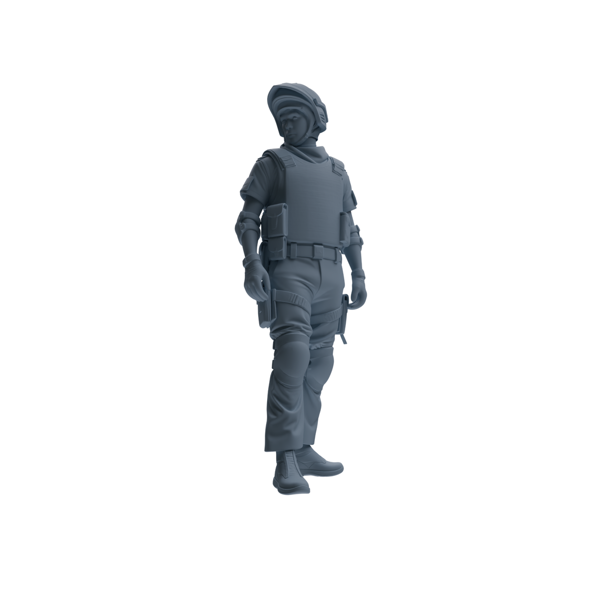 MRY-SFW SSTR315 Modern Counter-Terrorism SWAT Shield Bearer Conversation Four-Person Group — detail view 5