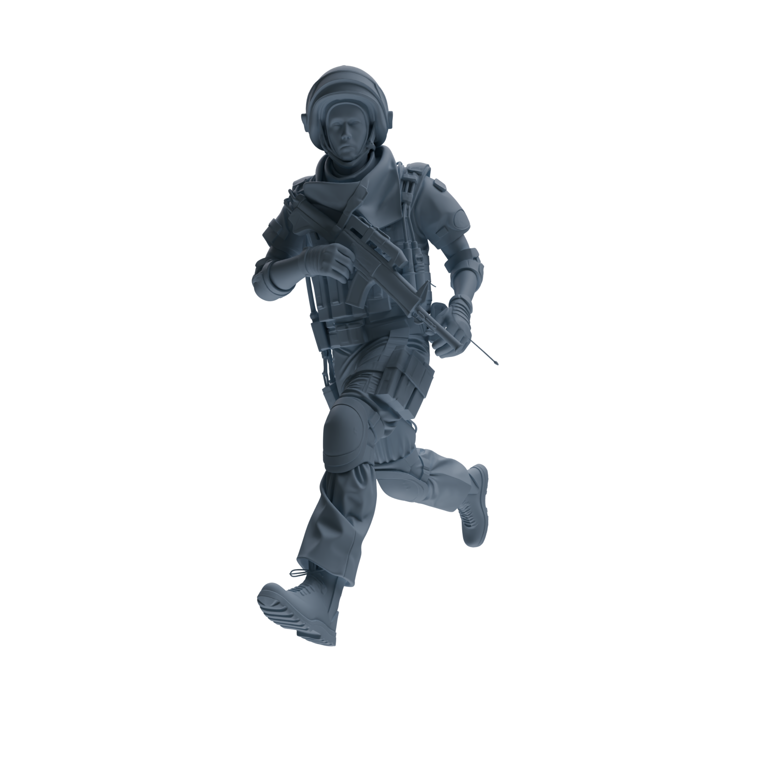 MRY-SFW SSTR325 Modern Counter-Terrorism SWAT Shield Bearer Combat 4 Three-Person Group
