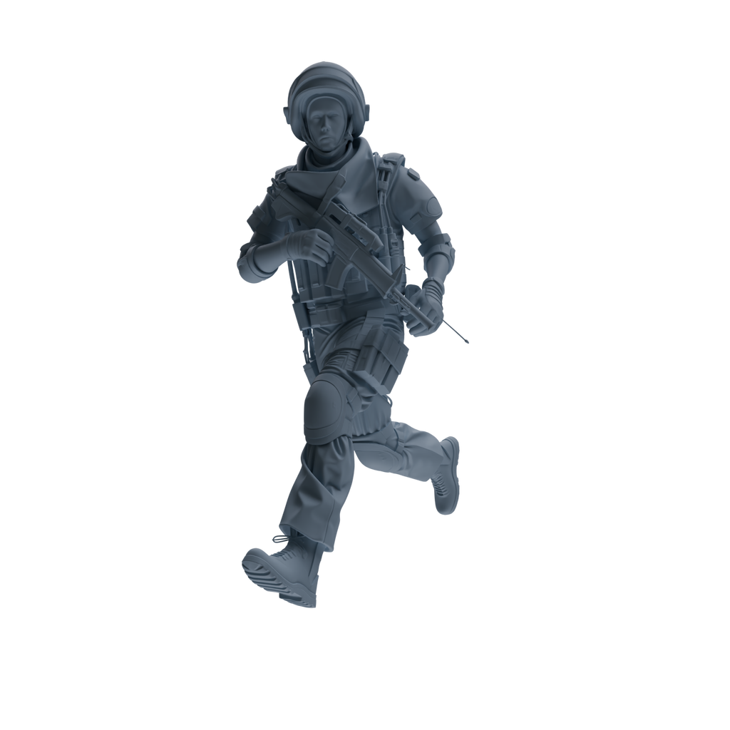 MRY-SFW SSTR325 Modern Counter-Terrorism SWAT Shield Bearer Combat 4 Three-Person Group