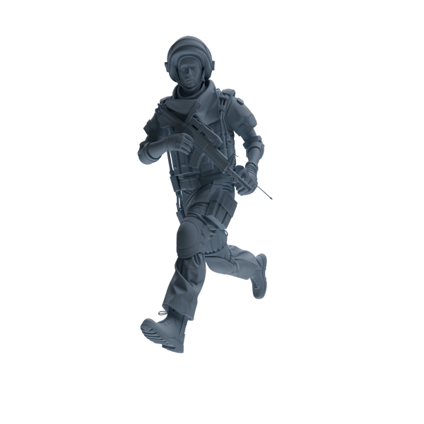 MRY-SFW SSTR325 Modern Counter-Terrorism SWAT Shield Bearer Combat 4 Three-Person Group