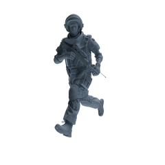 MRY-SFW SSTR325 Modern Counter-Terrorism SWAT Shield Bearer Combat 4 Three-Person Group