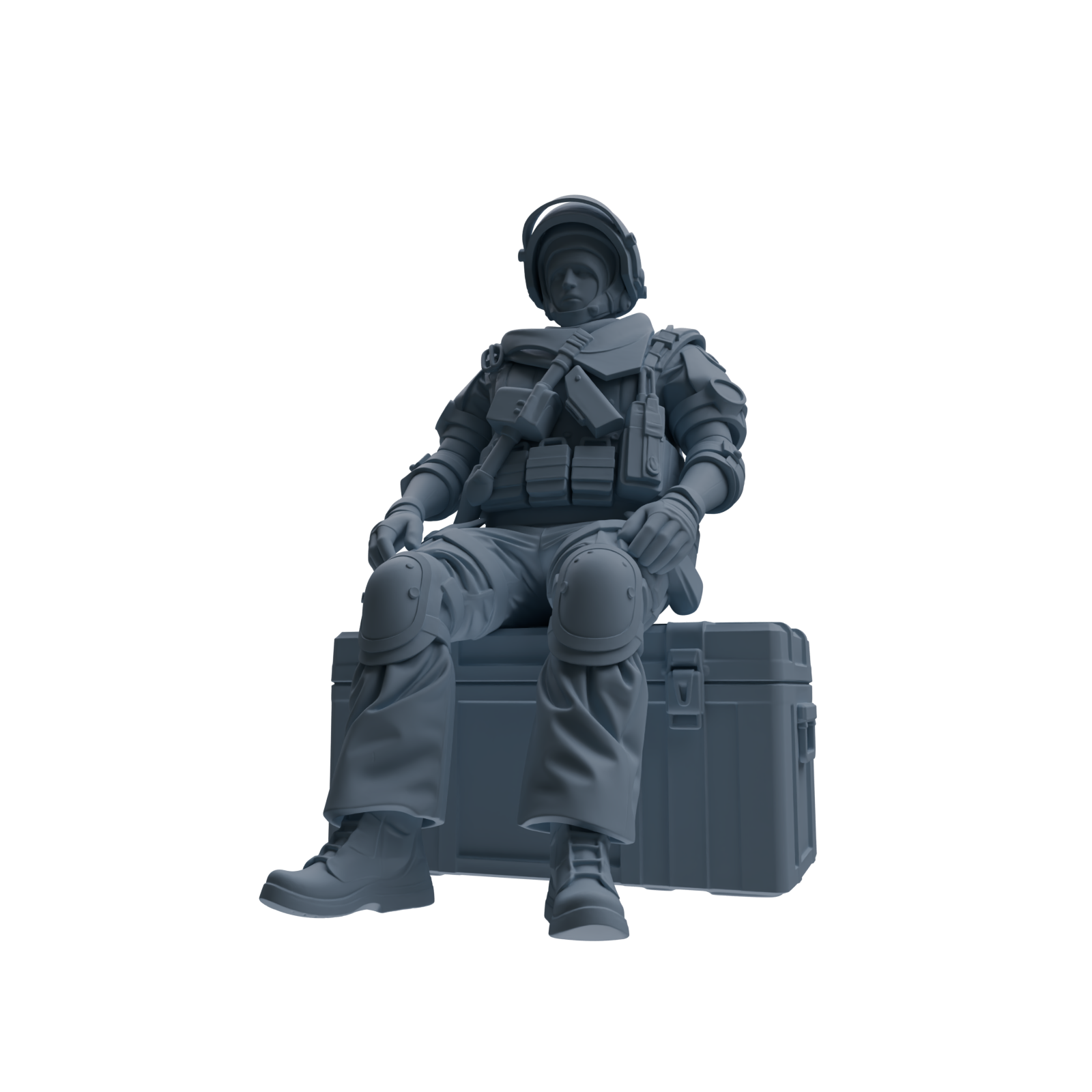 MRY-SFW SSTR319 Modern Counter-Terrorism SWAT Shield Bearer Rest 2 Four-Person Group